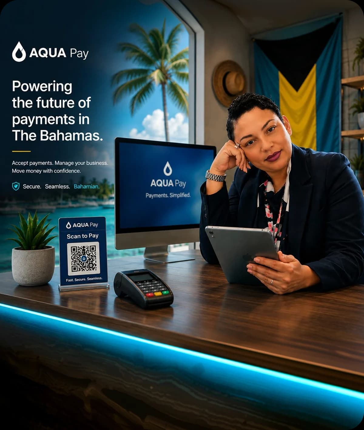 AQUA Pay merchant dashboard